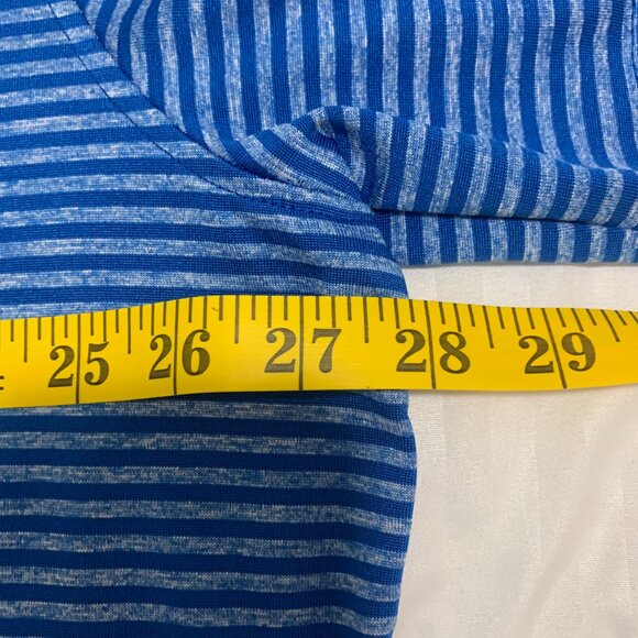 Reebok Men’s XXL Speedwick Golf Shirt – Blue & Black Stripes – 100% Polyester - Picture 9 of 11